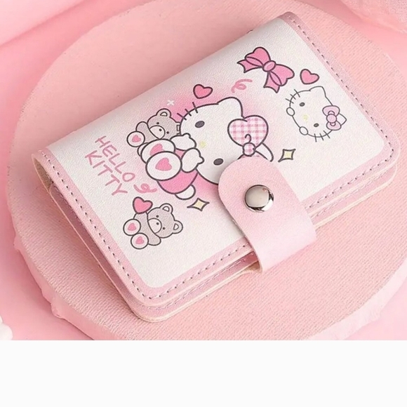 New Hello Kitty Pink Card Holder Wallet - Picture 1 of 3